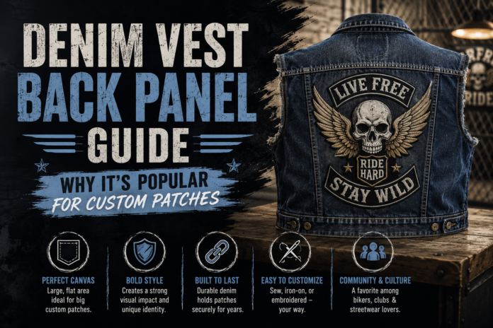 Denim Vest Back Panel Guide