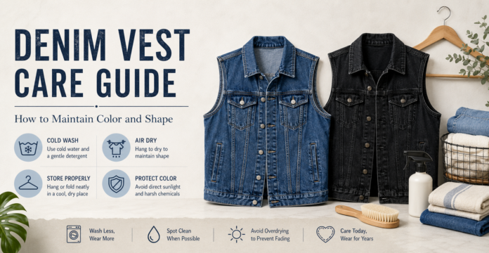 Denim Vest Care Guide How to Maintain Color and Shape