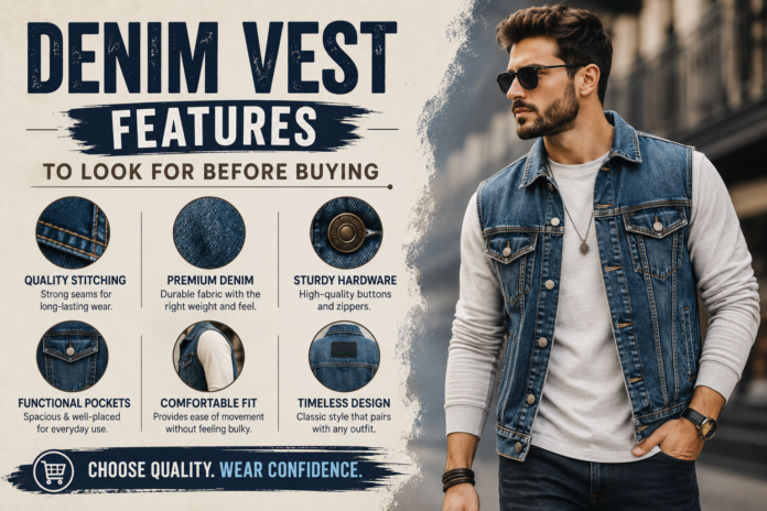 Denim Vest Features to Look for Before Buying