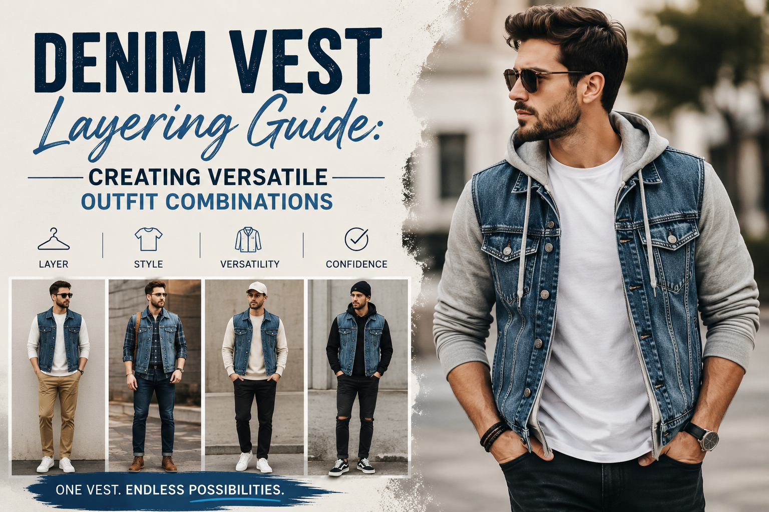 Denim Vest Layering Guide: Creating Versatile Outfit Combinations