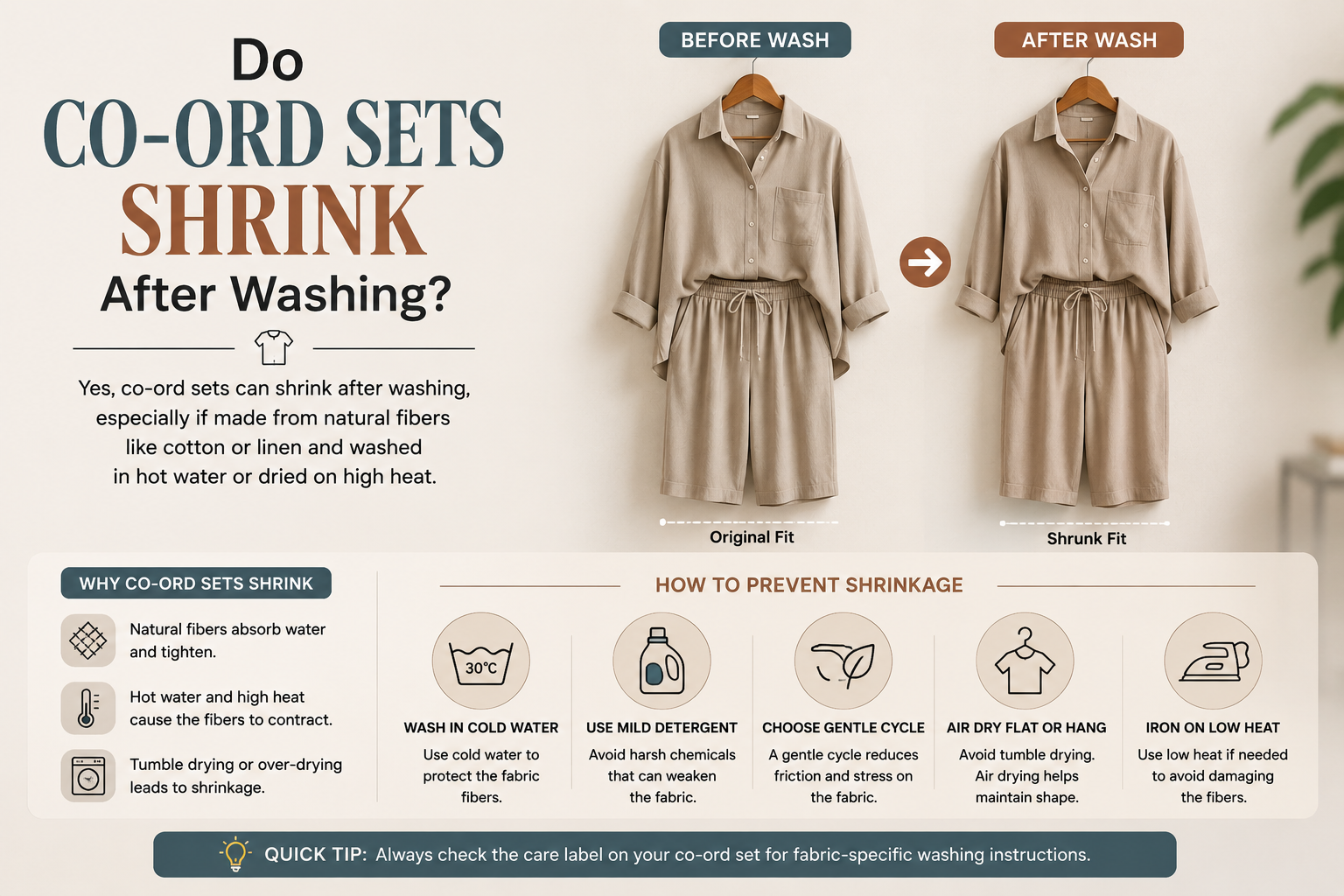 Do Co-Ord Sets Shrink After Washing?