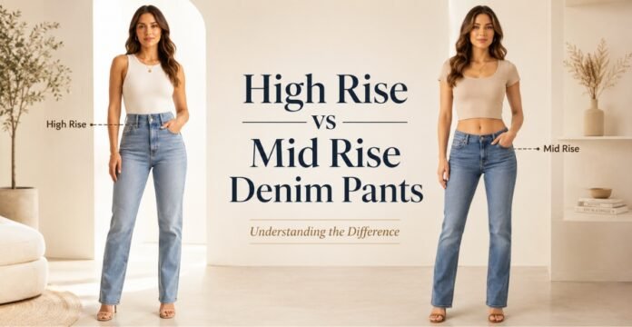 High Rise vs Mid Rise Denim Pants Understanding the Difference