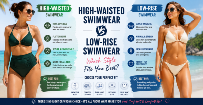 High-Waisted Swimwear vs Low-Rise Swimwear Which Style Fits You Best