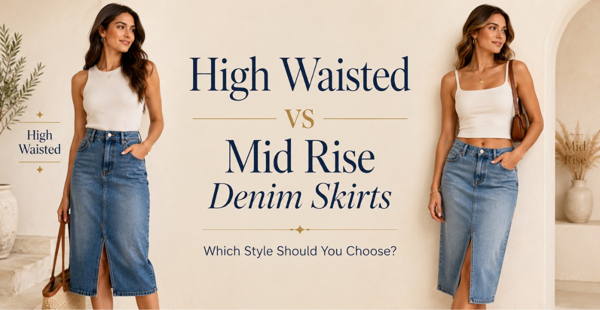 High Waisted vs Mid Rise Denim Skirts: Which Style Should You Choose?
