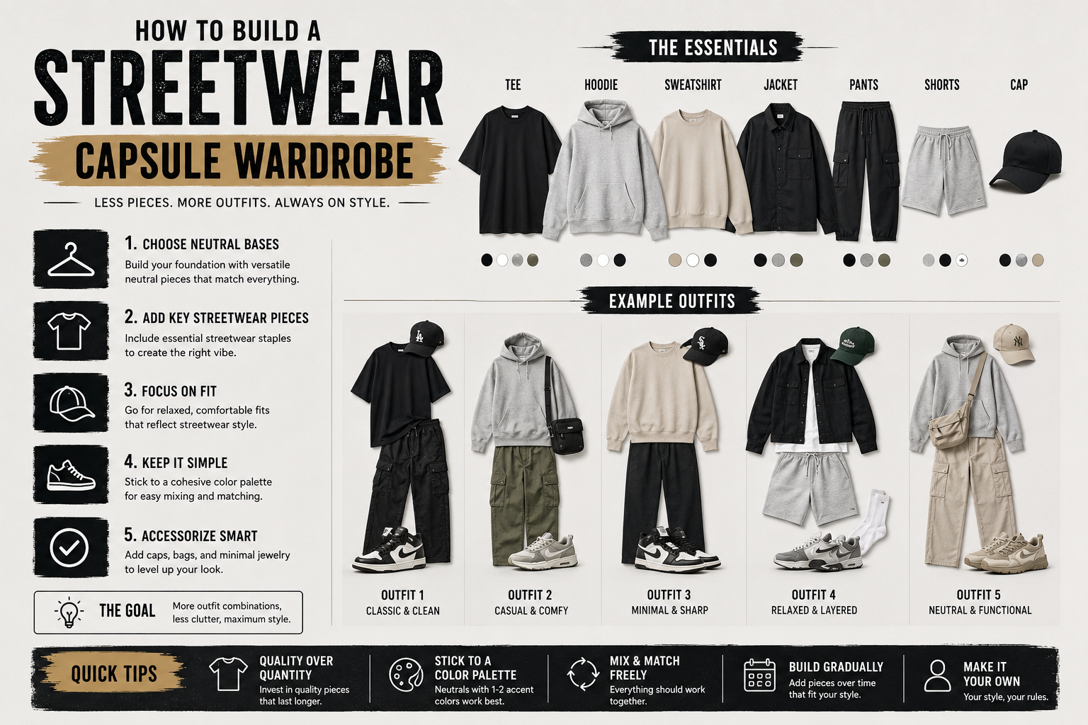 How to Build a Streetwear Capsule Wardrobe