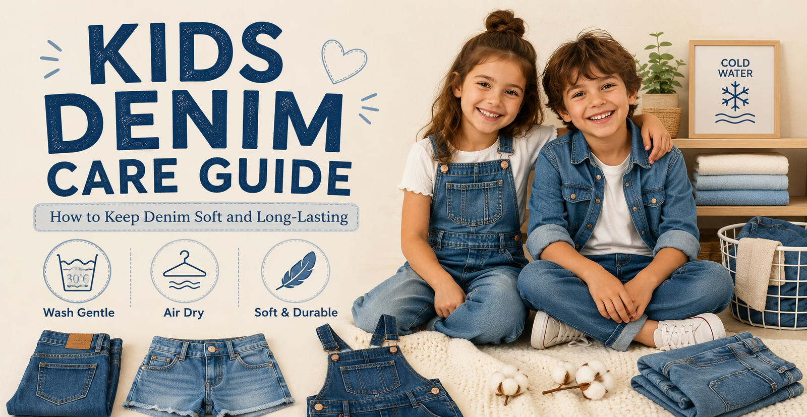 Kids Denim Care Guide: How to Keep Denim Soft and Long-Lasting