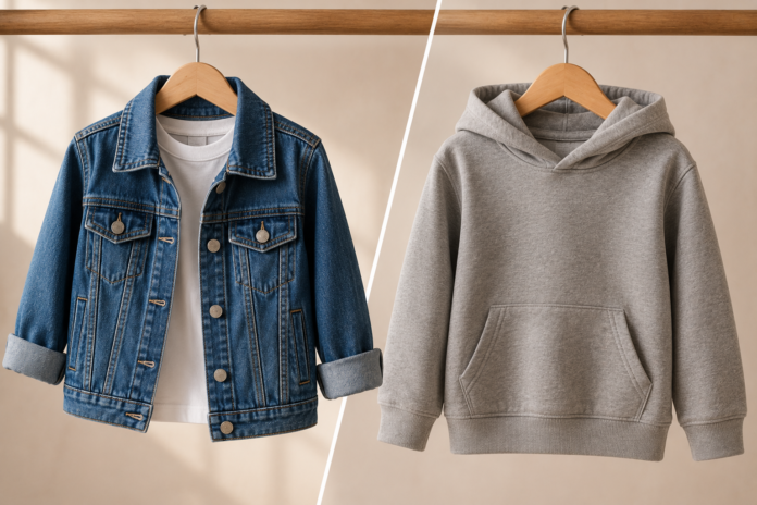 Kids Denim Jackets vs Hoodies