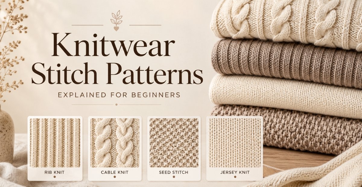 Knitwear Stitch Patterns Explained for Beginners