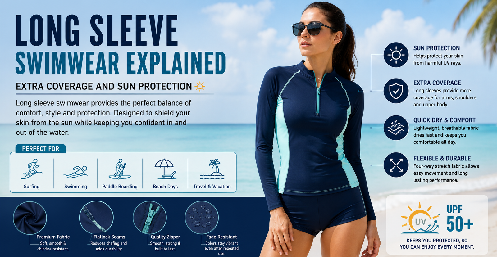 Long Sleeve Swimwear Explained: Extra Coverage and Sun Protection