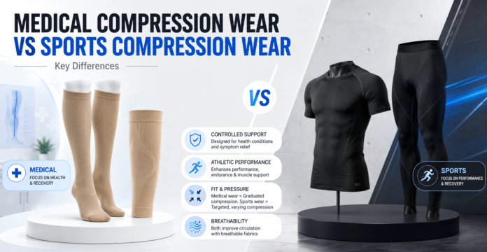 Medical Compression Wear vs Sports Compression Wear Key Differences