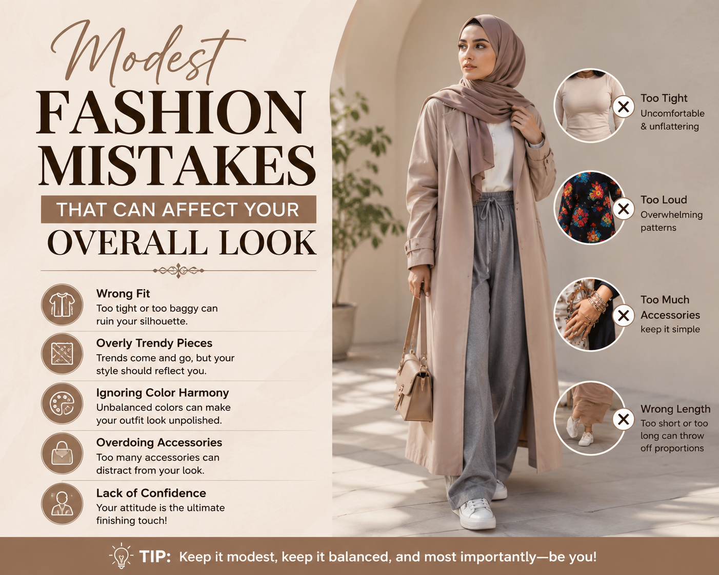 Modest Fashion Mistakes That Can Affect Your Overall Look