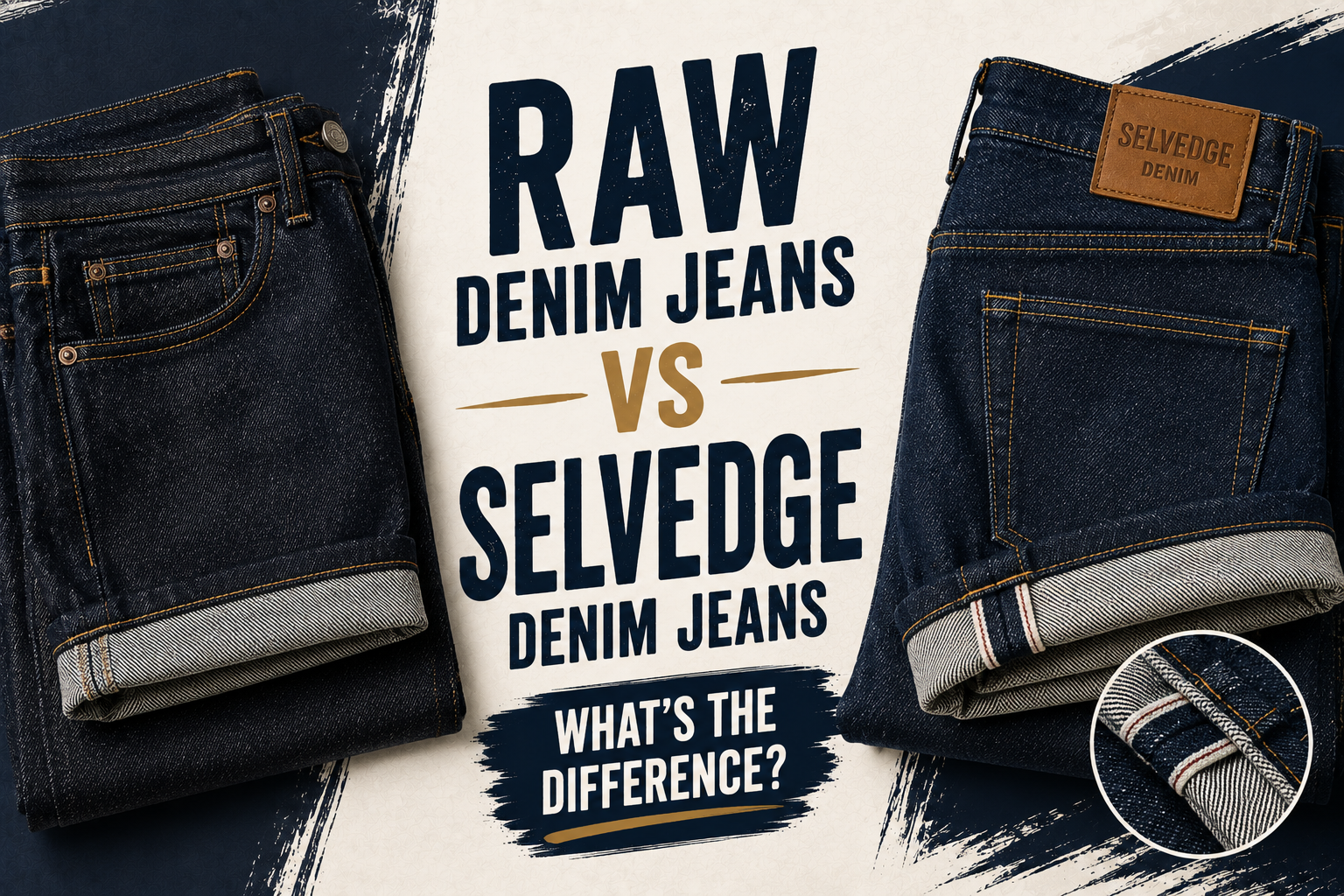 Raw Denim Jeans vs Selvedge Denim Jeans: What’s the Difference?
