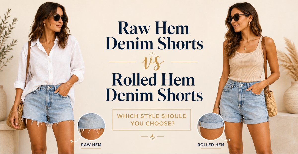 Raw Hem Denim Shorts vs Rolled Hem Denim Shorts Which Style Should You Choose?