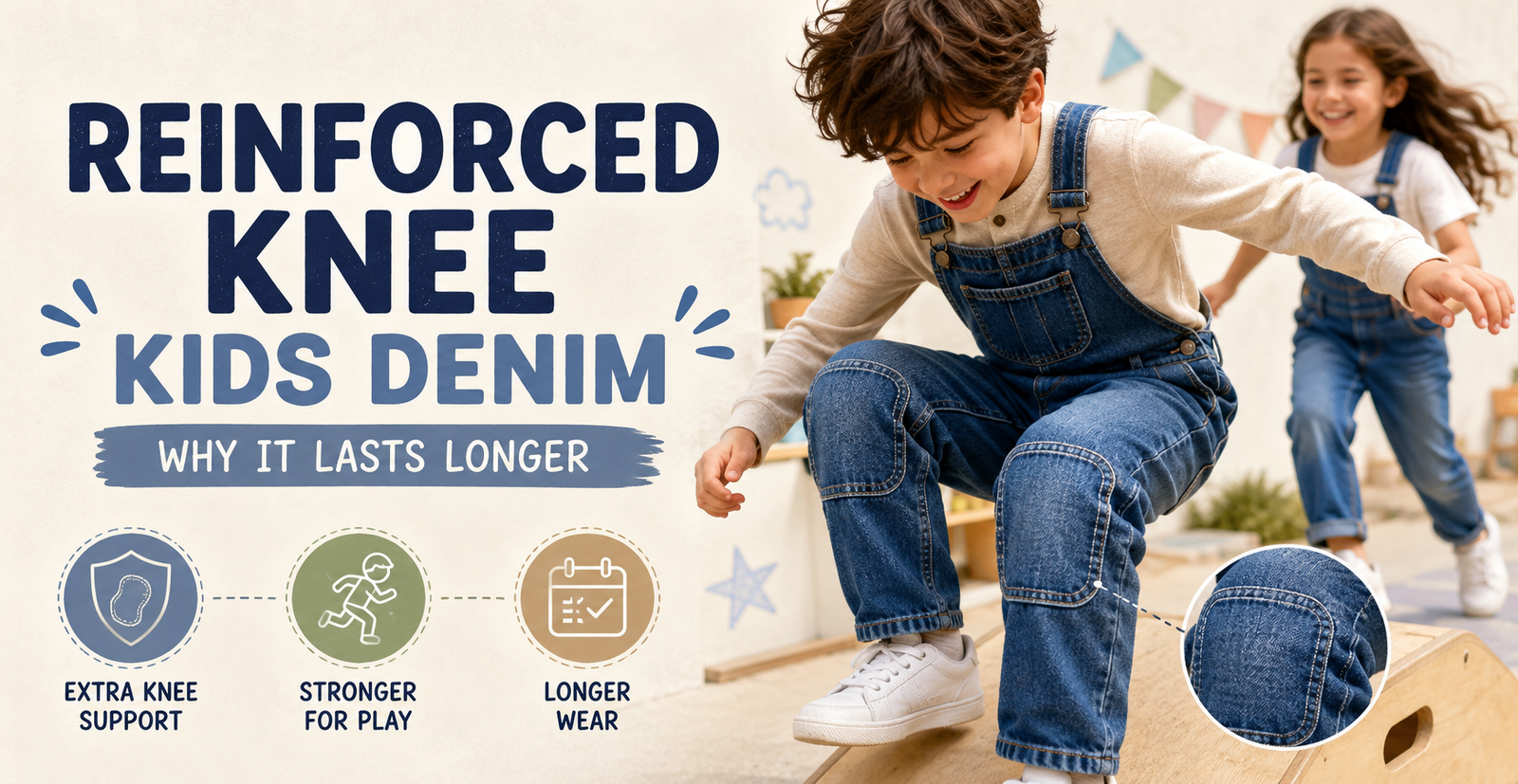 Reinforced Knee Kids Denim: Why It Lasts Longer