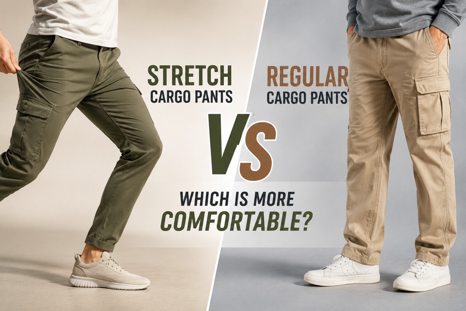 Stretch Cargo Pants vs Regular Cargo Pants: Which Is More Comfortable?
