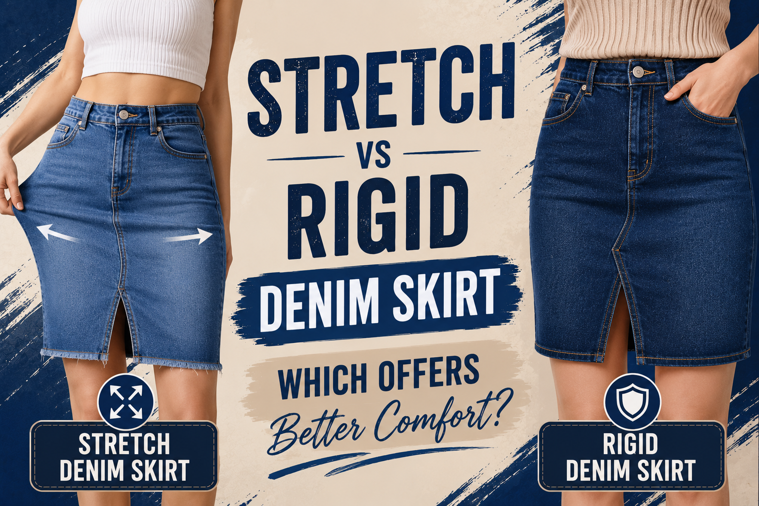 Stretch Denim Skirt vs Rigid Denim Skirt: Which Offers Better Comfort?