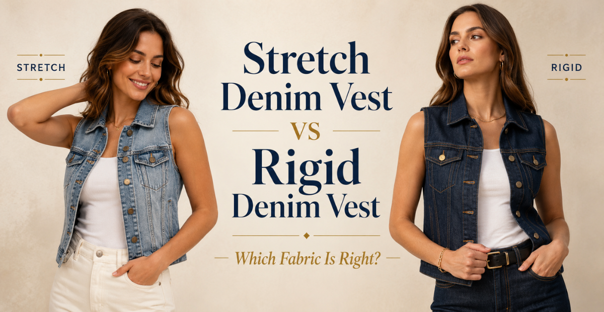 Stretch Denim Vest vs Rigid Denim Vest: Which Fabric Is Right?