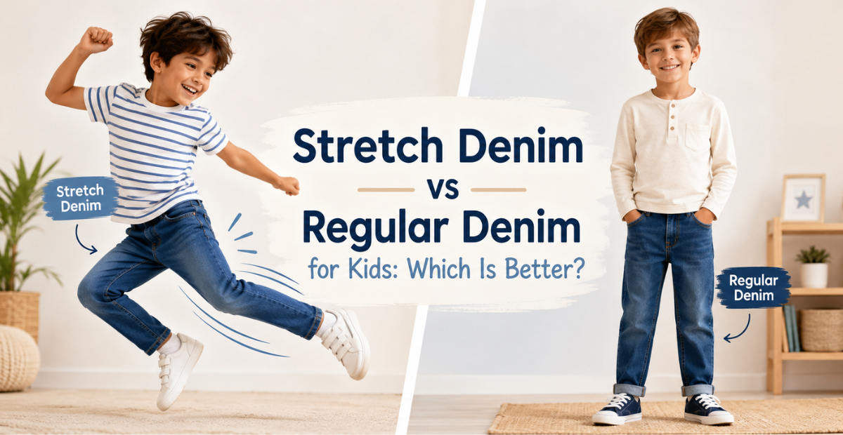 Stretch Denim vs Regular Denim for Kids: Which Is Better?