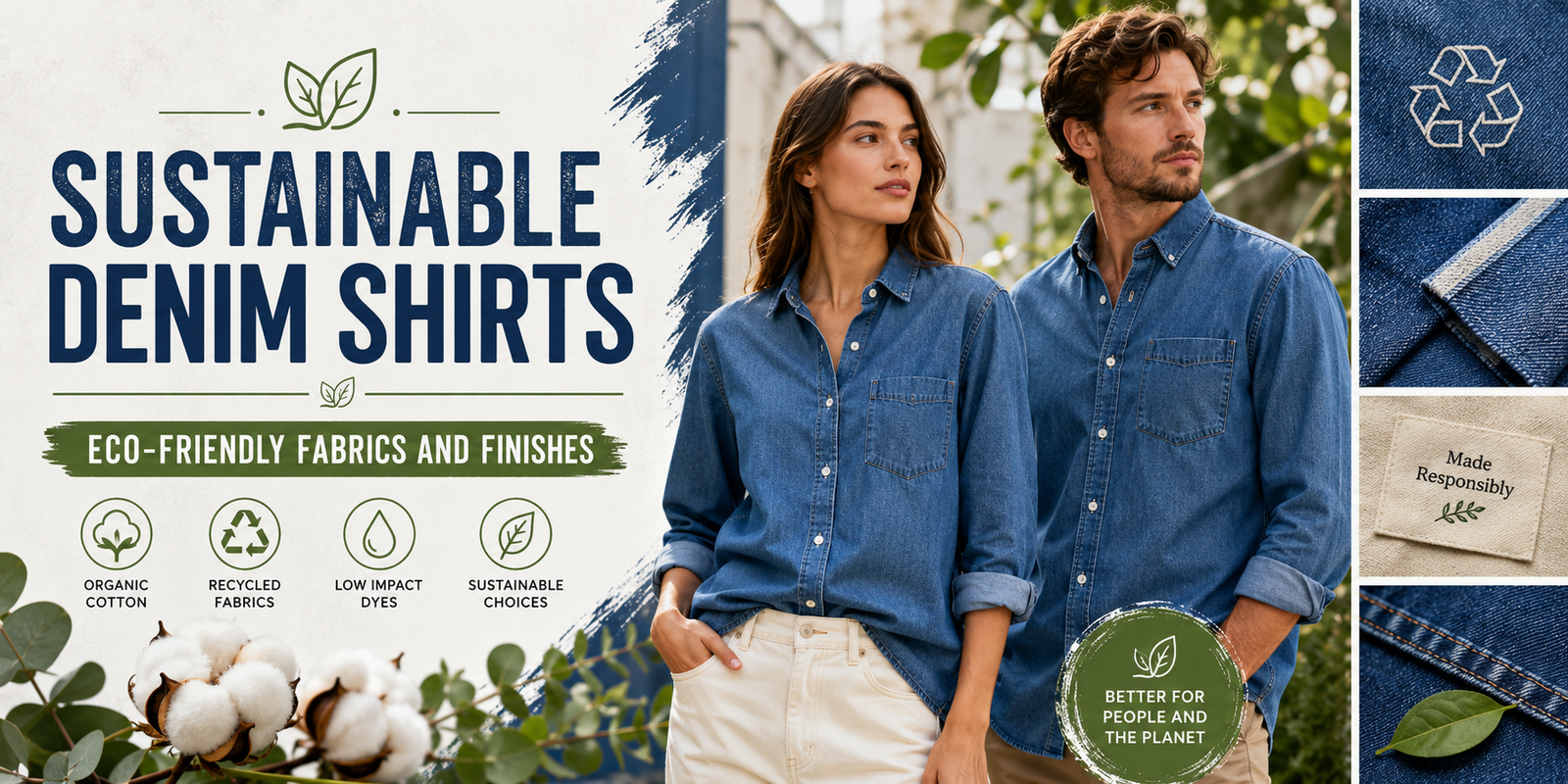 Sustainable Denim Shirts: Eco-Friendly Fabrics and Finishes