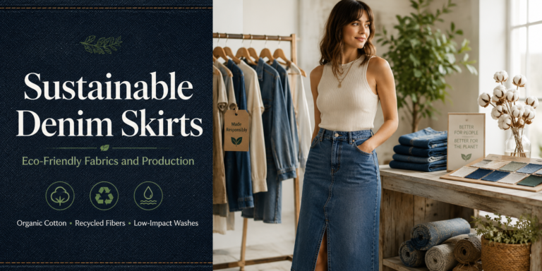 Sustainable Denim Skirts: Eco-Friendly Fabrics and Production