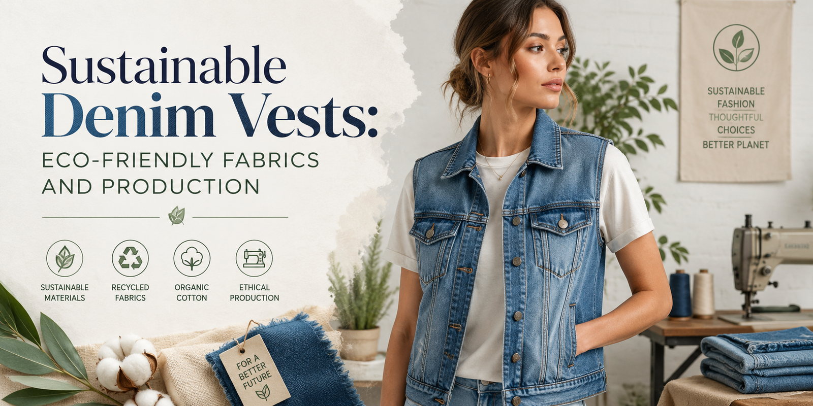 Sustainable Denim Vests: Eco-Friendly Fabrics and Production