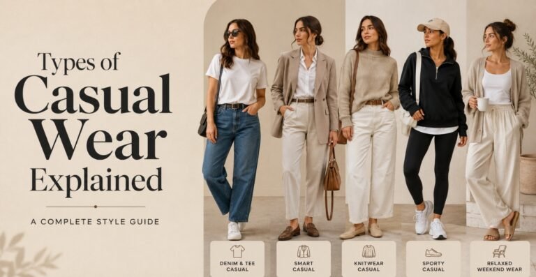 Types of Casual Wear Explained: A Complete Style Guide