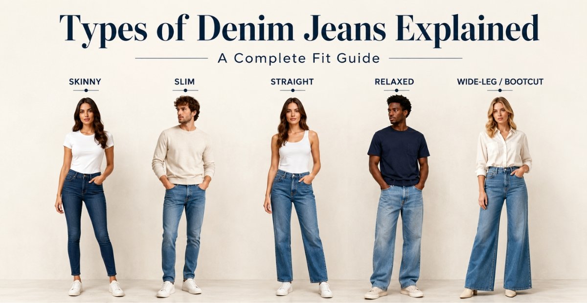 Types of Denim Jeans Explained: A Complete Fit Guide