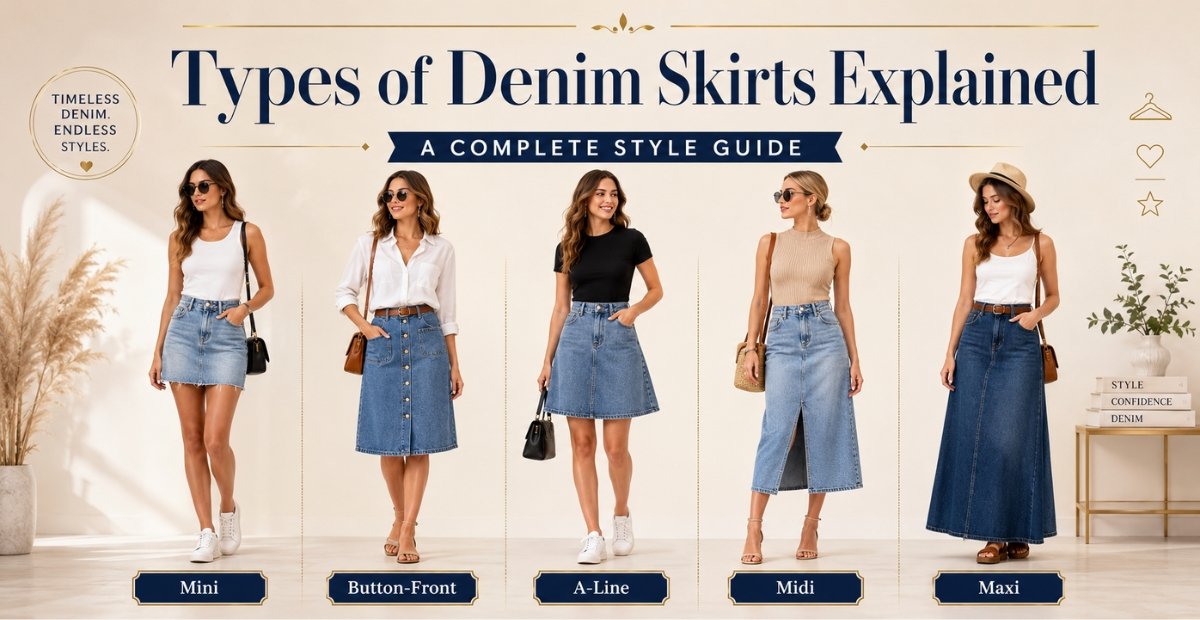 Types of Denim Skirts Explained: A Complete Style Guide