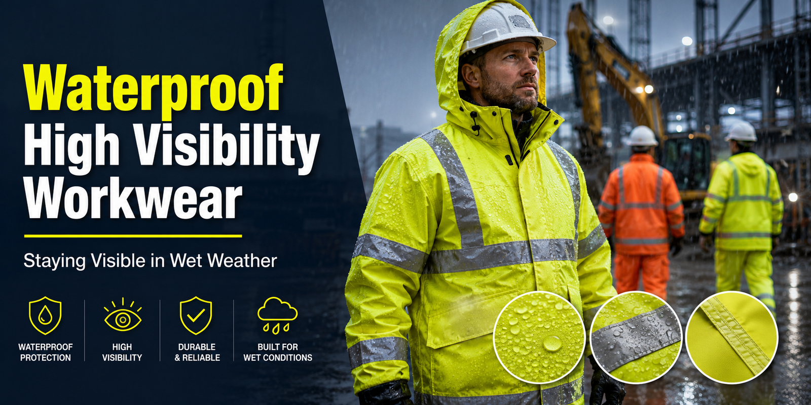 Waterproof High Visibility Workwear: Staying Visible in Wet Weather