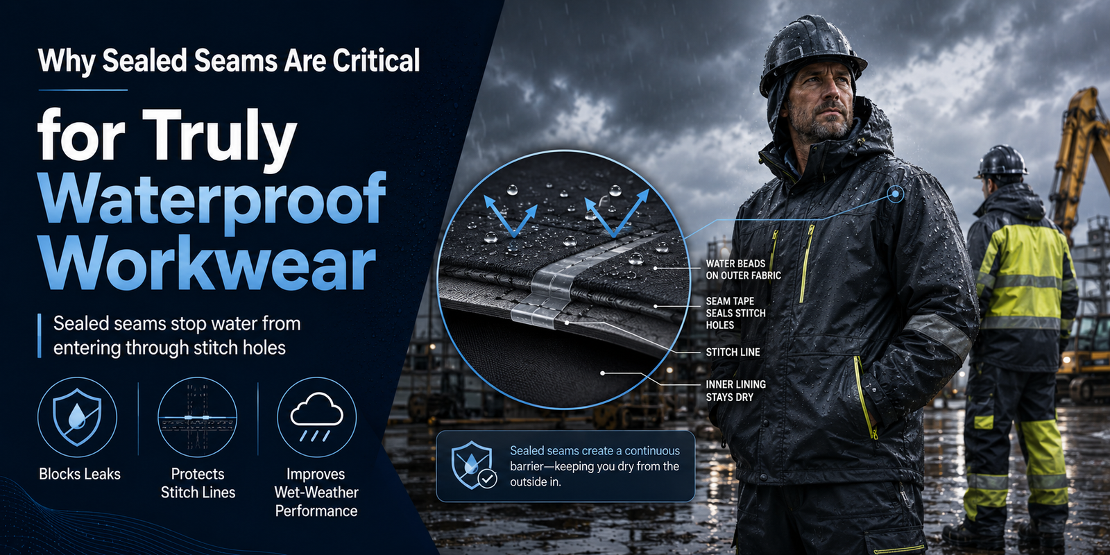 Sealed Seams Waterproof Workwear: Why It’s Critical for True Protection