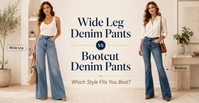 Wide Leg Denim Pants vs Bootcut Denim Pants Which Style Fits You Best