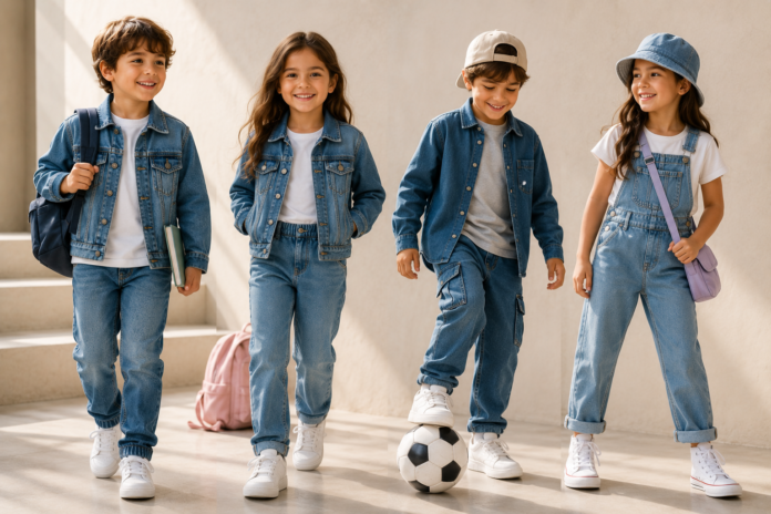 kids denim outfits