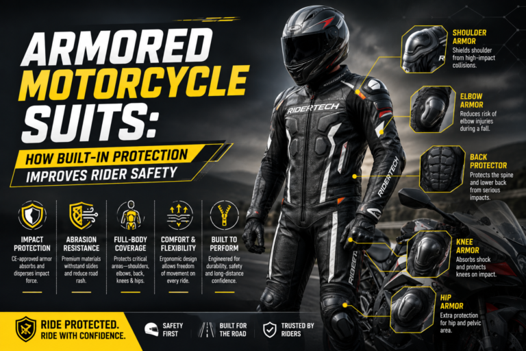 Armored Motorcycle Suits: How Built-In Protection Improves Rider Safety