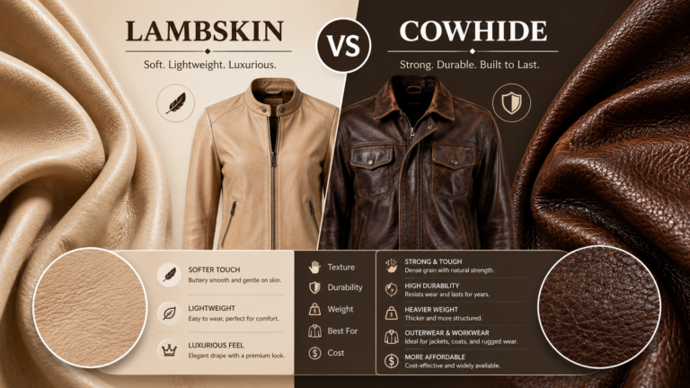 Lambskin vs Cowhide Leather: Which Suits Your Garments Best?