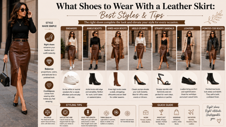 What Shoes to Wear With a Leather Skirt: Best Styles & Tips