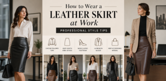 How to Wear a Leather Skirt at Work: Professional Style Tips How to wear a leather skirt at work with polished outfits, blazers, blouses, and classic footwear.How to Wear a Leather Skirt at Work: Professional Style Tips