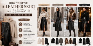 How to Style a Leather Skirt in Winter: Chic Layering Ideas How to style a leather skirt in winter with cozy sweaters, coats, blazers, scarves, and boots.How to Style a Leather Skirt in Winter: Chic Layering Ideas