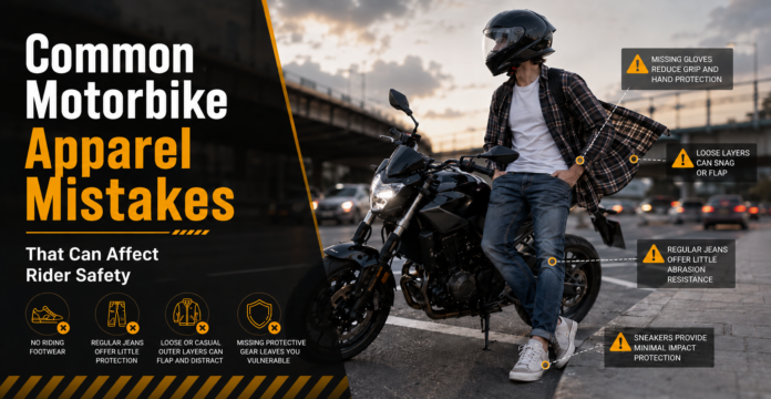 Common Motorbike Apparel Mistakes That Can Affect Rider Safety