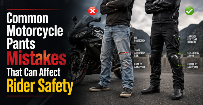 Common Motorcycle Pants Mistakes That Can Affect Rider Safety