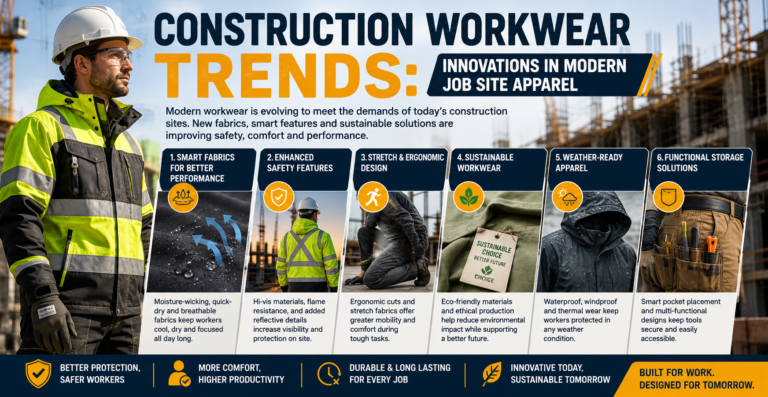 Construction Workwear Trends: Innovations in Modern Job Site Apparel