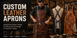Custom Leather Aprons: Designing Pockets, Straps, Branding, and Coverage for Specific Trades