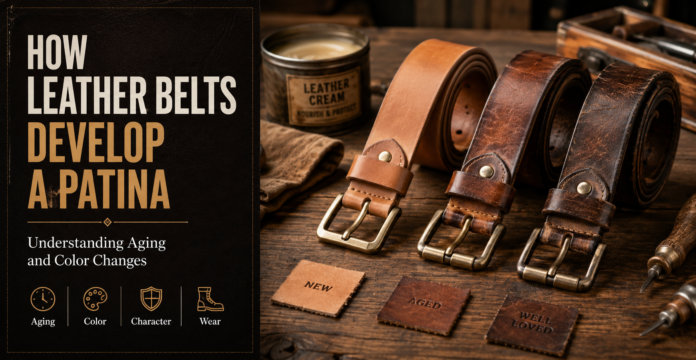How Leather Belts Develop a Patina Understanding Aging and Color Changes