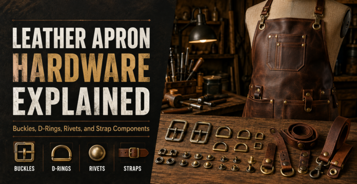 Leather Apron Hardware Explained Buckles, D-Rings, Rivets, and Strap Components