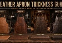 Leather Apron Thickness Guide: Choosing the Right Weight for Different Applications