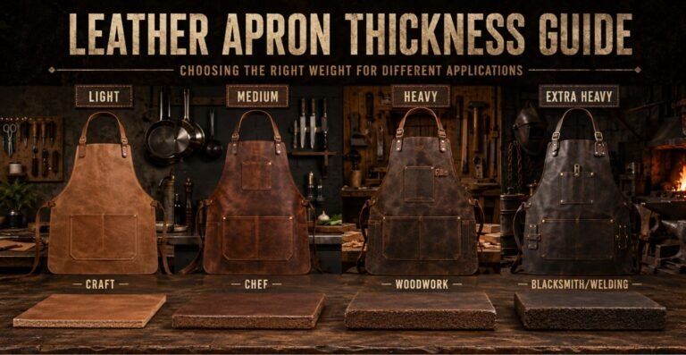Leather Apron Thickness Guide: Choosing the Right Weight for Different Applications