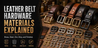 Leather Belt Hardware Materials Explained: Brass, Steel, Zinc Alloy, and Finishes
