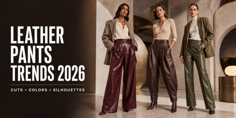 Leather Pants Trends 2026: The Cuts, Colors, and Silhouettes to Know