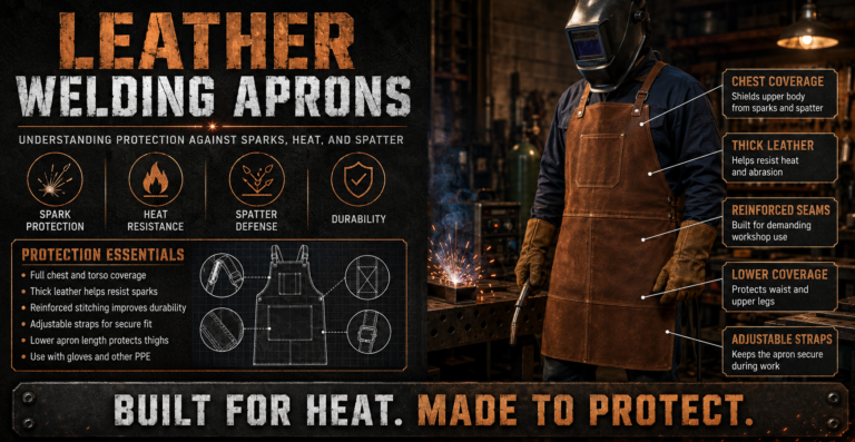 Leather Welding Aprons: Understanding Protection Against Sparks, Heat, and Spatter