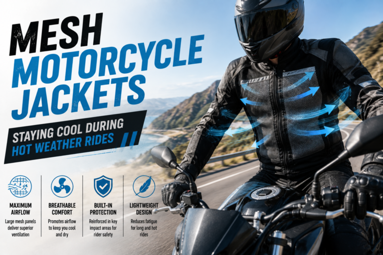 Mesh Motorcycle Jackets: Staying Cool During Hot Weather Rides