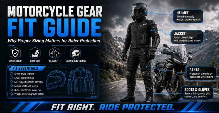Motorcycle Gear Fit Guide: Why Proper Sizing Matters for Rider Protection